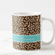 Turquoise and Leopard Print Custom Monogram Coffee Mug
zazzle.com